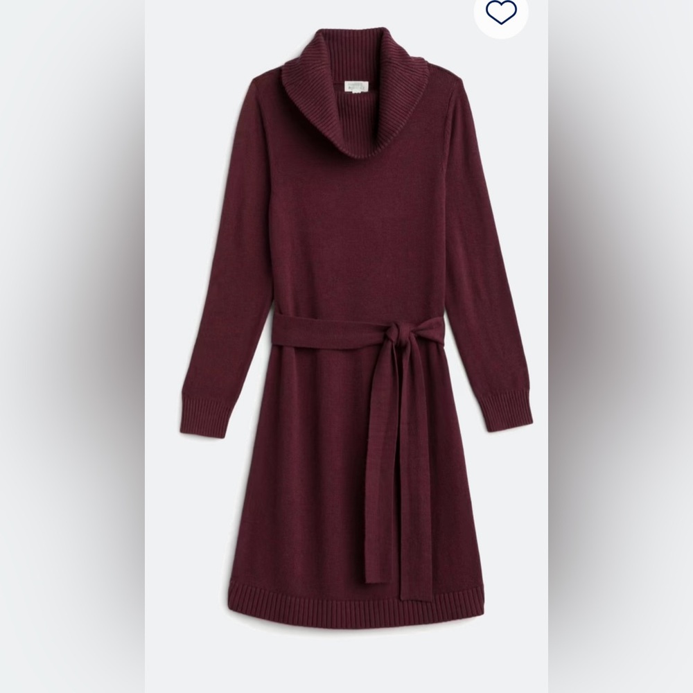 NWT Market & Spruce Burgundy Women’s Sweater Dress